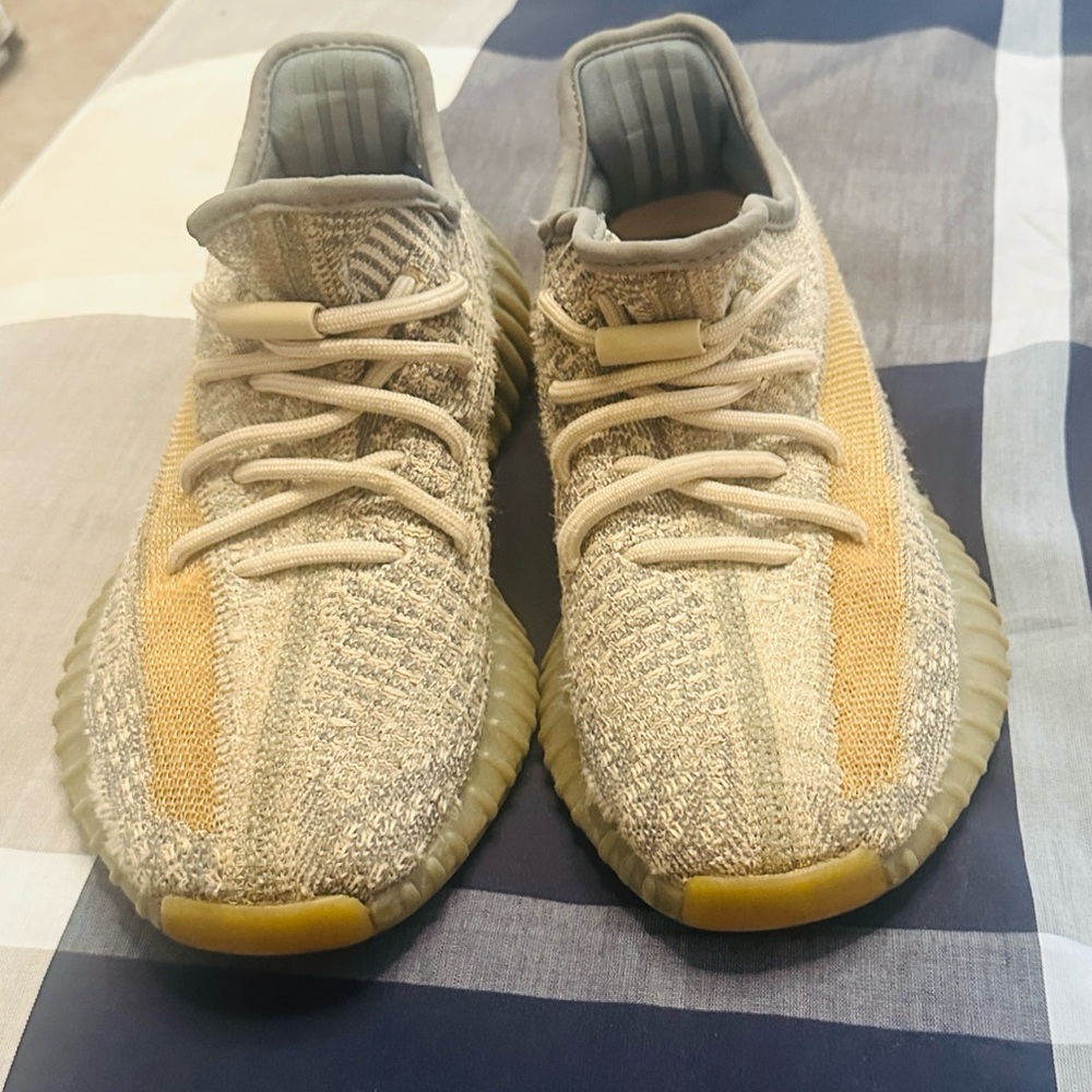 Yeezy Kids Sneakers in Gray and Yellow